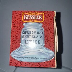 Red Cowboy Hat Shot Glass